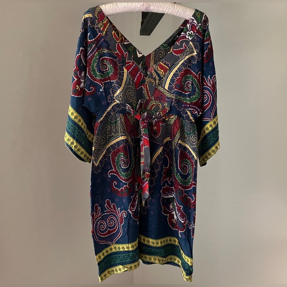 Baby Doll Print Dress V Neck Forever 21 - Picture 2 of 8